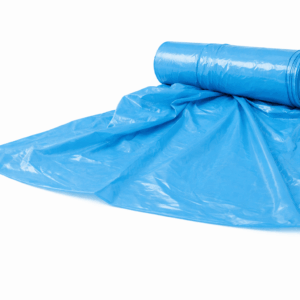 Šiukšlių maišai, 120l, LDPE, 35 mik, 10 vnt., mėlynos spalvos - Image 1