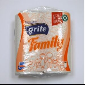 Popieriniai rankšluosčiai Grite Family, 2vnt., 2 sluoksniai, baltos spalvos - Image 2