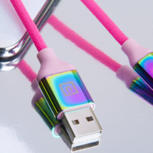Laidas REAL-EL Premium USB A - Micro USB Rainbow 1m, vaivorykštės spalvos - Image 8