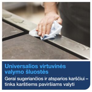 Šluostės Tork, virtuvinė valomoji W4 (473179), 1 sluoksnis, baltos spalvos, 80 vnt. - Image 5