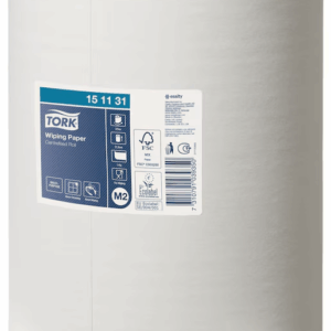 Popieriniai rankšluosčiai Tork Wiper Advanced Centerfeed M2 (151131,) 1 sluoksnis, baltos spalvos, 275 m