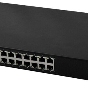 PULSAR SF116 tinklo komutatorius Valdomas Fast Ethernet (10/100) Maitinimas per Eternetą (PoE) 1U Juoda - Image 2
