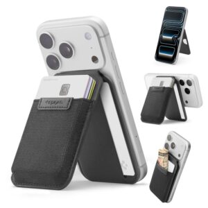 SPIGEN S314-4 SLIM FOLD TRIPOD WALLET MAGSAFE JUODAS - Image 7