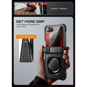 SUPCASE UB GRIP MAG MAGSAFE GALAXY Z FLIP 8 JUODAS - Image 7