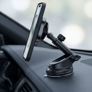 TECH-PROTECT V20 ARCTICBOOST MAGNETINIS MAGSAFE AUTOMOBILINIS LAIKIKLIS ANT PRIETAISŲ SKYDELIO IR ORO IŠPUČIŲ SU BELAIDŽIU ĮKROVIKLIU 25W QI2.2 JUODAS - Image 7