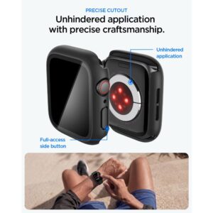 SPIGEN THIN FIT 360 APPLE WATCH 4 / 5 / 6 / SE 1 / 2 / 3 (44 MM) JUODAS - Image 7