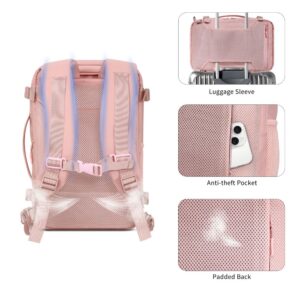 Tech-Protect DEFENDER S50 RYANAIR & WIZZAIR KELIONINĖ KUPRINĖ NEŠIOJAMAM KOMPIUTERIUI 20L 40x20x25 DULKIŲ ROŽINĖ - Image 7