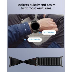Spigen WBF1 DIRŽELIS Samsung Galaxy WATCH ULTRA 1 / 2 2024-2026 (47 MM) JUODAS - Image 7