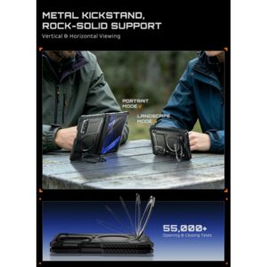 SUPCASE UB GRIP MAG MagSafe Samsung Galaxy Z FOLD 8 JUODAS - Image 7