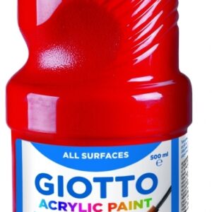 Akriliniai dažai Fila Giotto, 500ml, raudonos spalvos