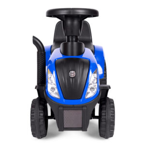 Vaikiškas traktorius New Holland su priekaba, interaktyviu vairu ir garsais, mėlynas - Image 8