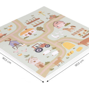 Didelis EVA putų žaidimų kilimėlis vaikams ūkis 90.5x90.5 cm 21 dalis ECOTOYS - Image 8