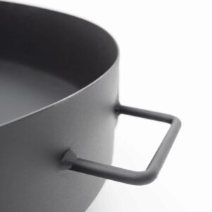 Didelė masyvi ketaus sodo laužavietė 60 cm su rankenomis, puikiai tinkanti laužui - Image 8