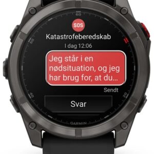 Garmin fēnix 8 Pro 3,56 cm (1.4") AMOLED 51 mm Skaitmeninis 454 x 454 pikseliai Lietimui jautrus ekranas Juoda, Pilka, Titanas „Wi-Fi“ GPS (palydovinis) - Image 2