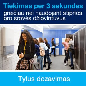 Popieriniai rankšluosčiai Tork PeakServe Continuous H5 (100585), 1 sluoksnio, baltos spalvos, lapeliais - Image 4