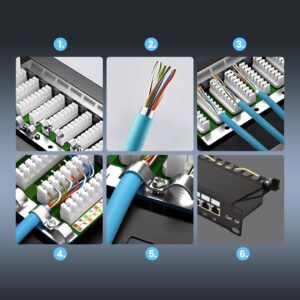 Extralink CAT6A STP Patchpanel 24 porty - Image 3