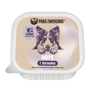 PAKA ZWIERZAKA Turkey and cranberries - drėgnas ėdalas šunims - 150g