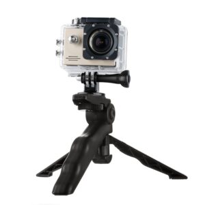 Mount with a mini tripod for GoPro SJCAM action cameras black - Image 3