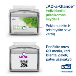 Laikiklis stalo servetėlėms Tork Tabletop N4 (272613), pilkos spalvos, plastikinis - Image 4