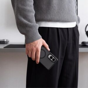 TECH-PROTECT MAGMAT MAGSAFE GALAXY Z FOLD 8 MATINIS JUODAS - Image 6