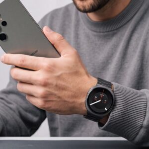 Tech-Protect STAINLESS Samsung Galaxy WATCH 8 / 9 / CLASSIC (40 / 44 / 46 MM) JUODAS - Image 4