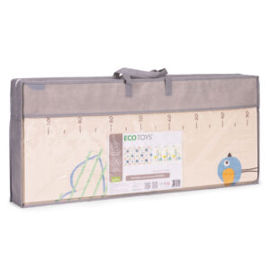 Putinis žaidimų kilimėlis vaikams 200x180 cm edukacinis dvipusis sulankstomas su ūgio matuokliu ir abėcėle ECOTOYS - Image 9