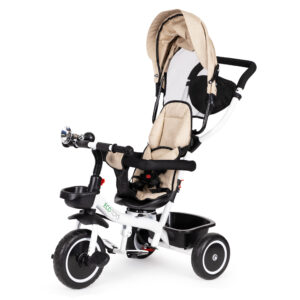 Triratis su 360' besisukančia sėdyne ECOTOYS smėlio spalvos - Image 9