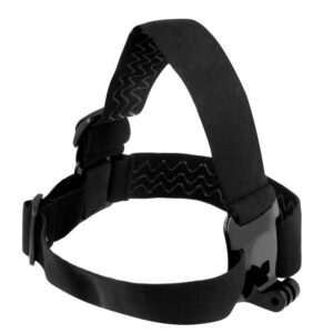 Headband for GoPro, DJI Osmo Action, EKEN, SJCam, Insta360 action cameras + long mounting screw black - Image 2