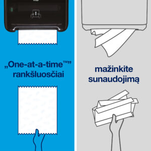 Popieriniai rankšluosčiai Tork Matic Soft Blue Advanced H1 (290068), 2 sluoksniai, melsvos spalvos, 150m, 612 lapelių - Image 7