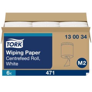 Popieriniai rankšluosčiai Tork Wiping Centerfeed M2 (130034), 1 sluoksnis, baltos spalvos, 165 m - Image 2