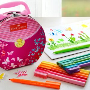 Flomasterių rinkinys Faber-Castell 33 spalvų, rankinė - Image 4