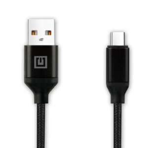 Laidas REAL-EL Premium USB A - C tipo, audinio, juodos spalvos, 2 m, tekstilinis - Image 5
