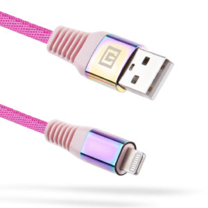 Laidas REAL-EL MFI USB A - Lightning Rainbow 1m, vaivorykštės spalvos - Image 8