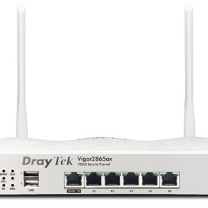 DrayTek Vigor 2865ax belaidis maršrutizatorius Gigabitinis eternetas Dviguba juosta (2,4 GHz / 5 GHz) Balta - Image 2