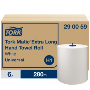 Popieriniai rankšluosčiai Tork Soft Universal H1 (290059), 1sluoksnis, baltos spalvos, 280m, 1142 lapeliai - Image 2