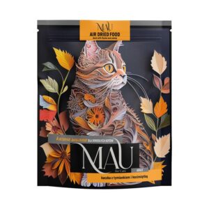 MAU Air dried Duck with thyme and catnip - sausas kačių maistas - 700g