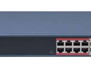 Hikvision DS-3E1318P-EI(B) tinklo komutatorius Valdomas Fast Ethernet (10/100) Maitinimas per Eternetą (PoE) Mėlyna