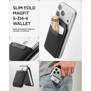 SPIGEN S314-4 SLIM FOLD TRIPOD WALLET MAGSAFE JUODAS - Image 9