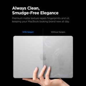 SPIGEN AIRSKIN MACBOOK PRO 14 M1-M5 PRO / M5 PRO MAX 2021-2026 MATINIS SKAIDRUS DĖKLAS - Image 9