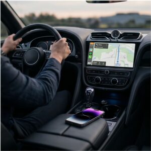 TECH-PROTECT ULTRABOOST CA01 APPLE CARPLAY / ANDROID AUTO ADAPTERIS USB BLUETOOTH 5.4 MATINĖ JUODA - Image 9