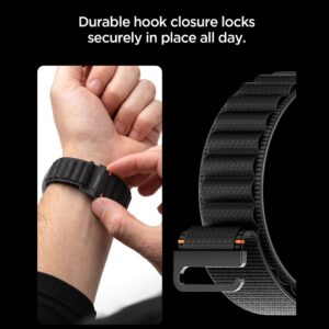 Spigen WBF1 DIRŽELIS Samsung Galaxy WATCH ULTRA 1 / 2 2024-2026 (47 MM) JUODAS - Image 9