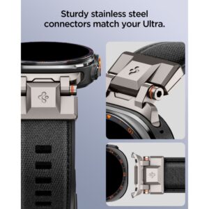 SPIGEN DURAPRO ARMOR DIRŽELIS SAMSUNG GALAXY WATCH ULTRA 1 / 2 2024-2026 (47 MM) JUODAS - Image 9
