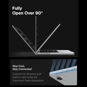 SPIGEN AIRSKIN MACBOOK PRO 16 M1-M5 / M5 PRO / M5 PRO MAX 2021-2026 MATINIS SKAIDRUS DĖKLAS - Image 9