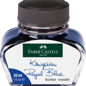 Rašalas Faber-Castell, 30ml, stikliniame buteliuke, mėlynos spalvos - Image 3