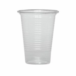 Vienkartinės stiklinės šaltiems gėrimams, 200ml, 100vnt., skaidrios