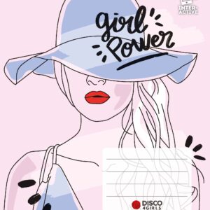 Sąsiuvinis Disco 4Girls, 32 lapų, langeliais, (5-12 klasės)