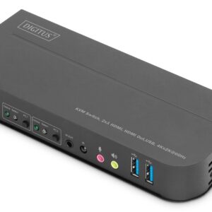 Digitus DS-12874 KVM jungiklis Juoda - Image 1