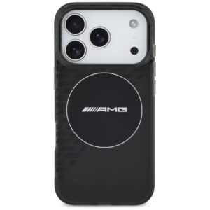 Dėklas AMG Double Layer Transparent Smocked MagSafe for Apple iPhone 17 Pro juodos spalvos - Image 3