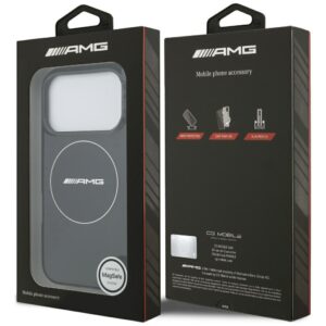 Dėklas AMG Double Layer Transparent Smocked MagSafe for Apple iPhone 17 Pro juodos spalvos - Image 8