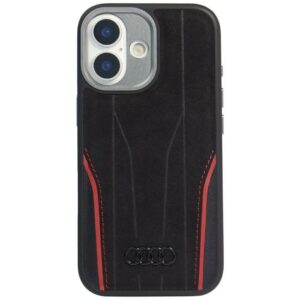 Dėklas Audi R8 Genuine Leather MagSafe for Apple iPhone 17 juodos spalvos-red